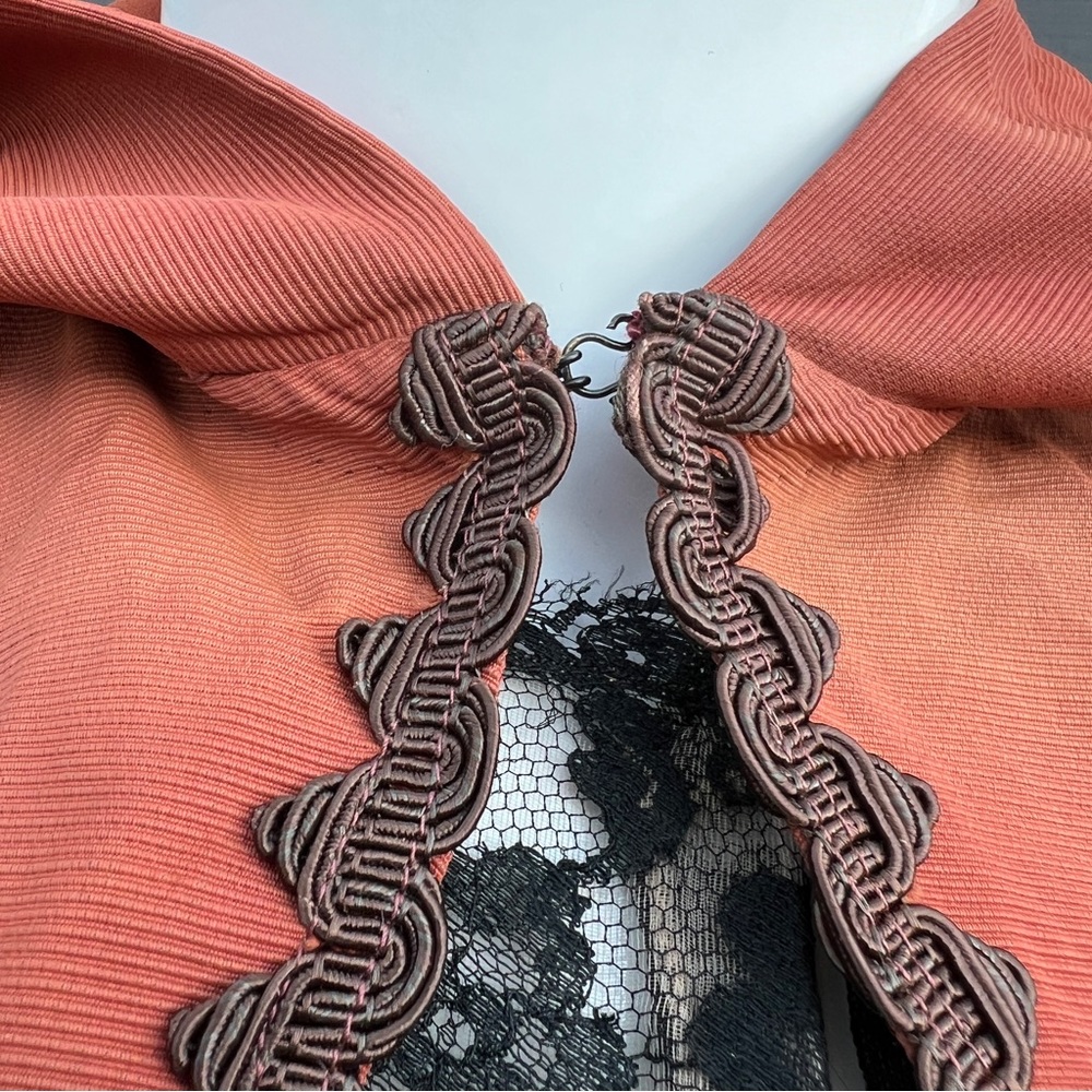 VTG Movie Costume Burnt Orange Hooded Capulet - Picture 8 of 16
